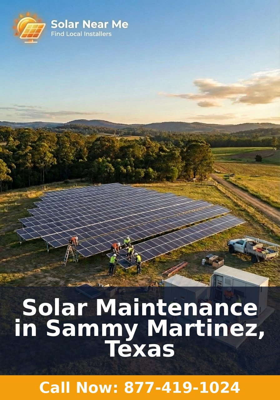 Solar Maintenance in Sammy Martinez, Texas