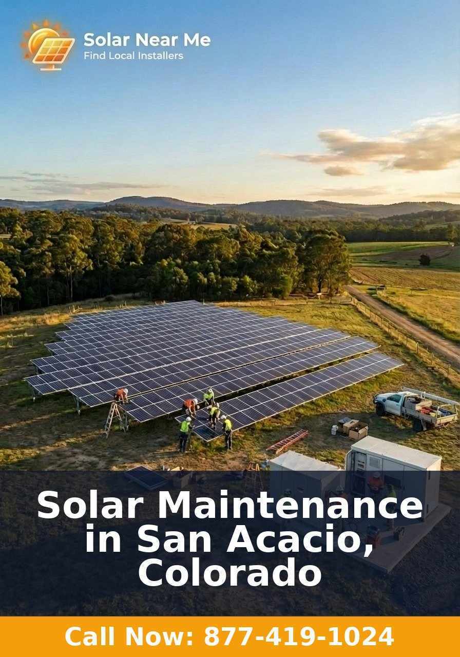 Solar Maintenance in San Acacio, Colorado