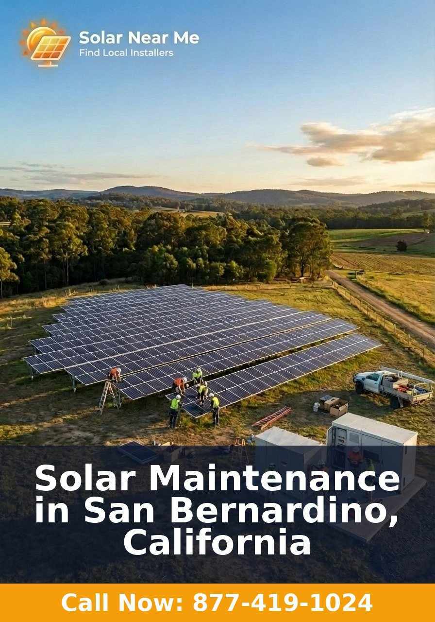 Solar Maintenance in San Bernardino, California
