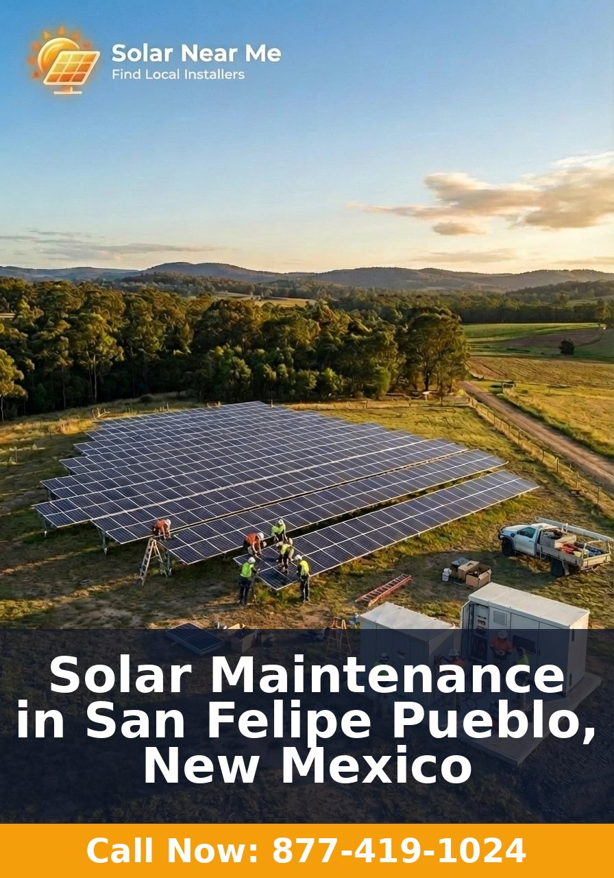 Solar Maintenance in San Felipe Pueblo, New Mexico