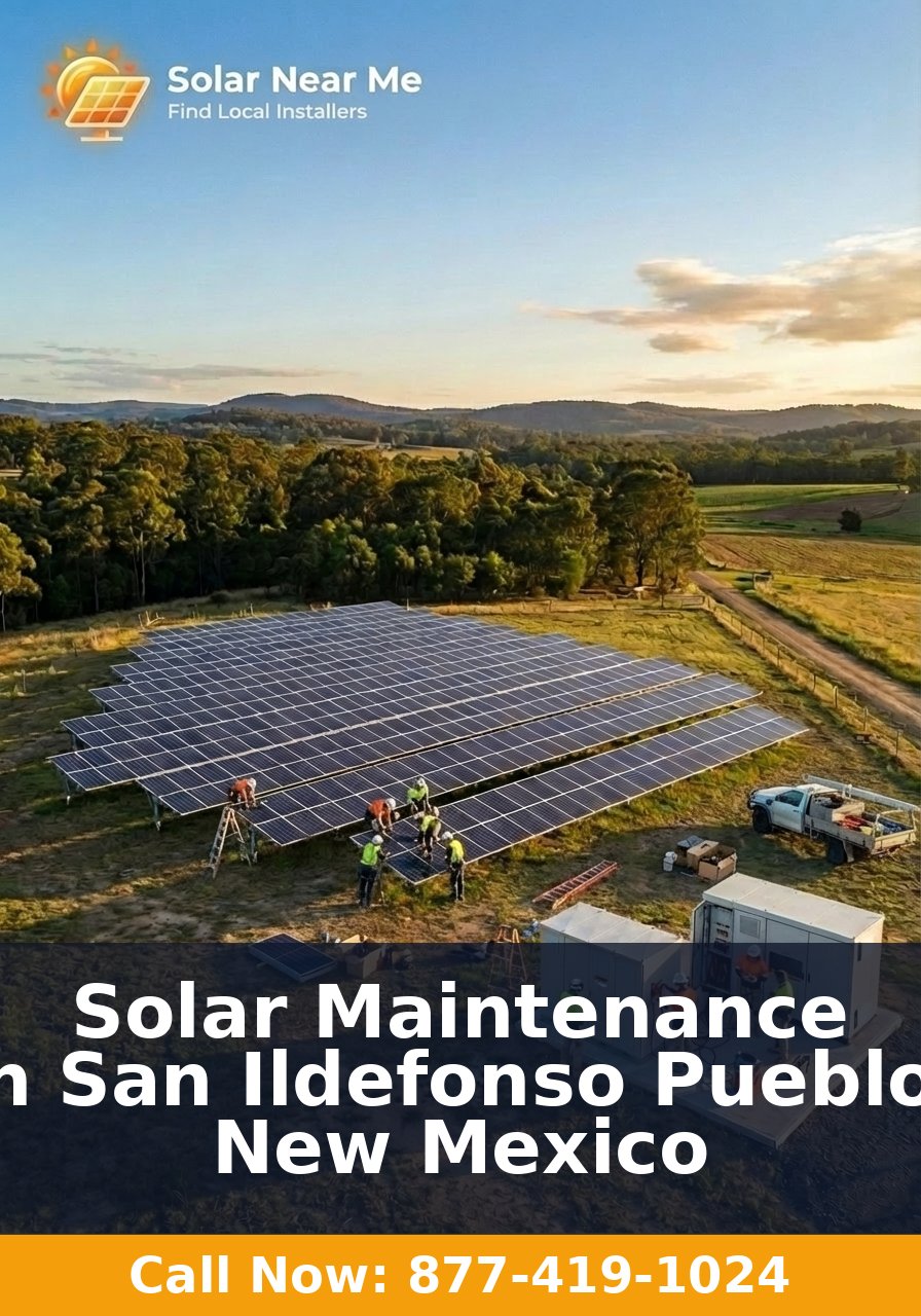Solar Maintenance in San Ildefonso Pueblo, New Mexico