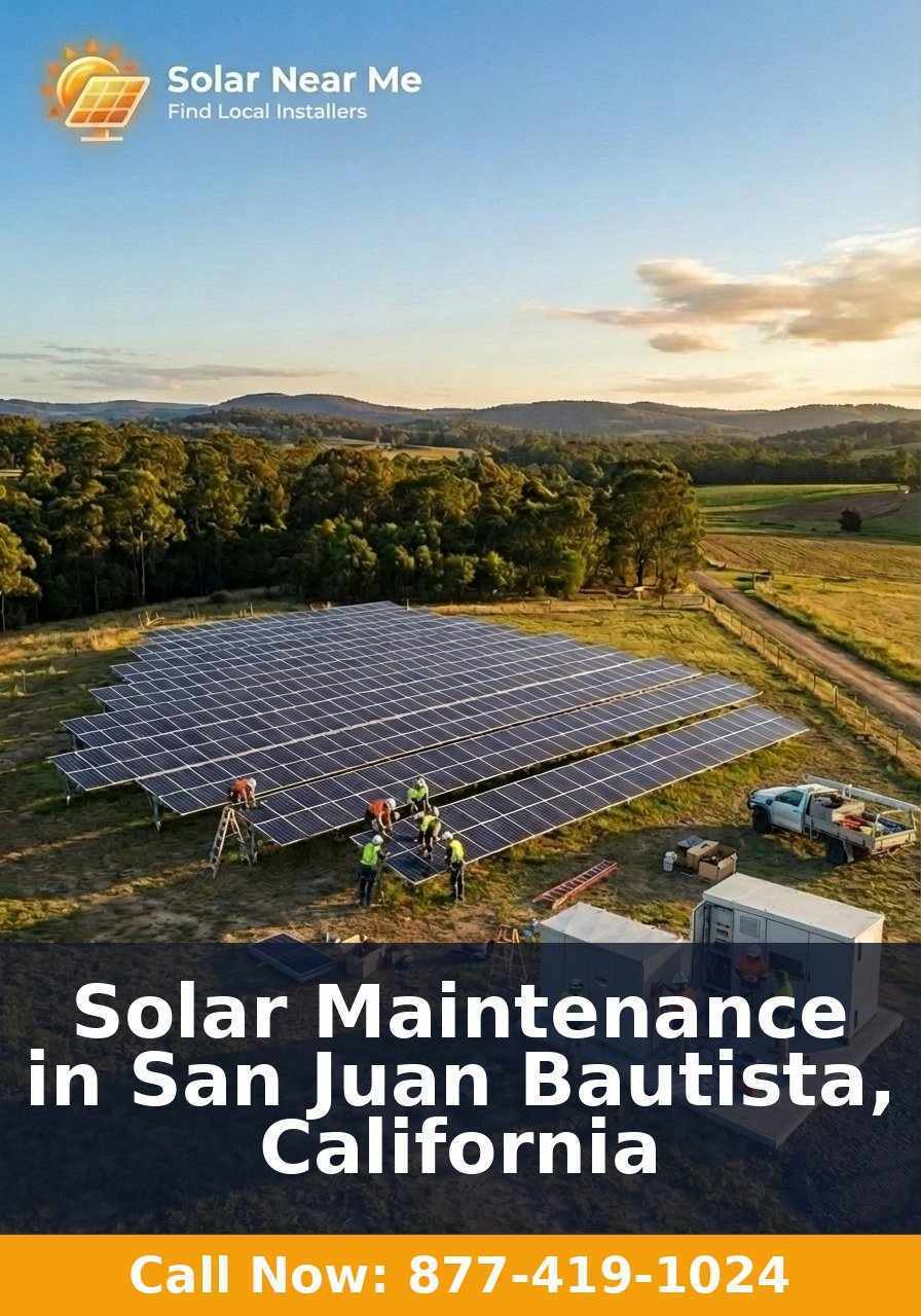 Solar Maintenance in San Juan Bautista, California