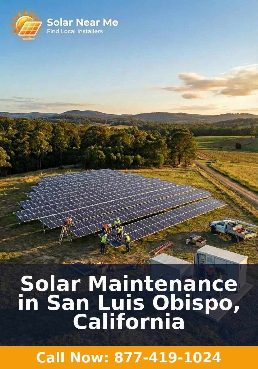 Solar Maintenance in San Luis Obispo, California