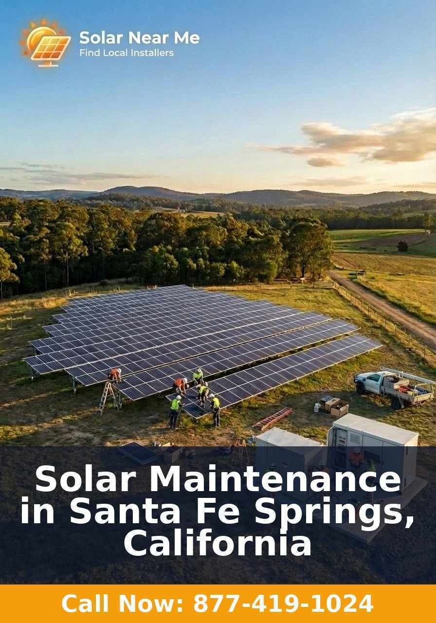 Solar Maintenance in Santa Fe Springs, California