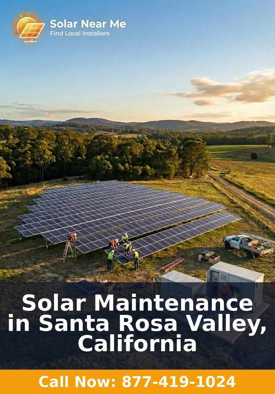 Solar Maintenance in Santa Rosa Valley, California