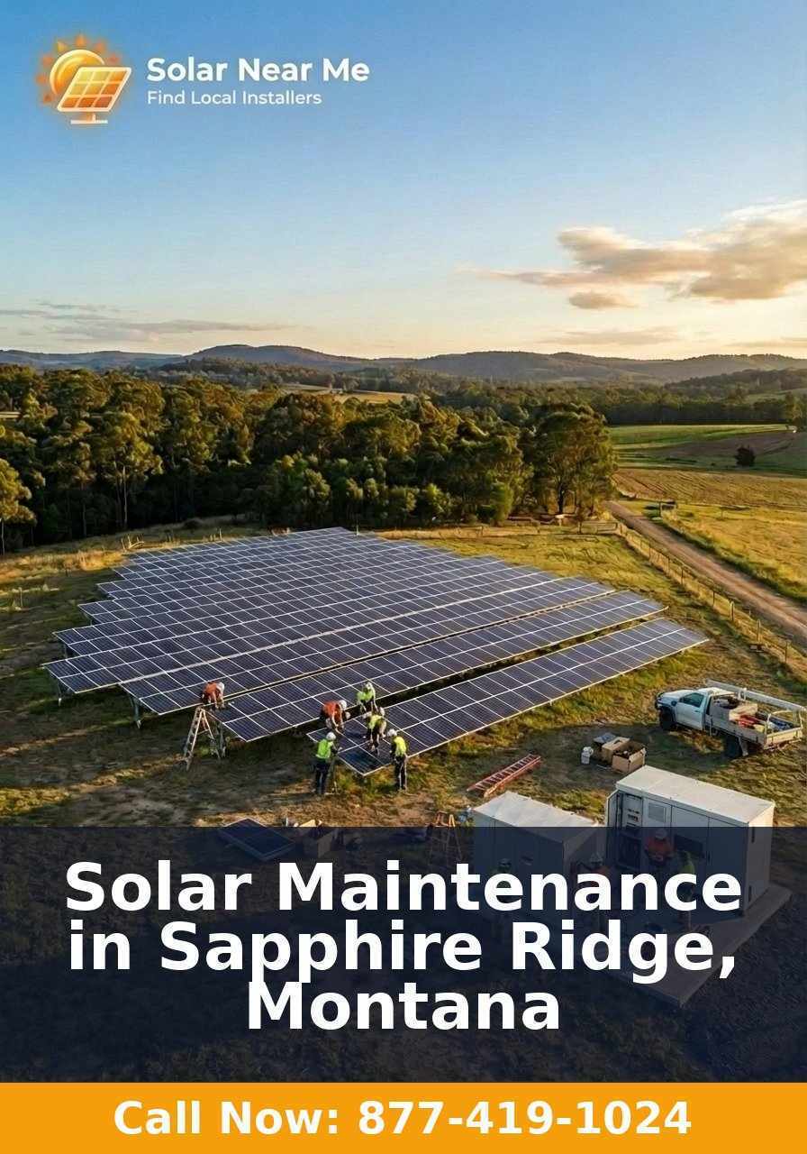 Solar Maintenance in Sapphire Ridge, Montana