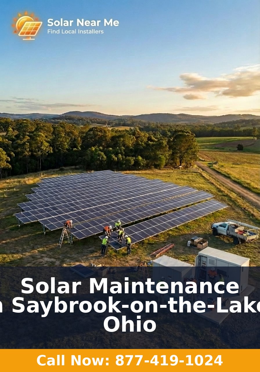 Solar Maintenance in Saybrook-on-the-Lake, Ohio