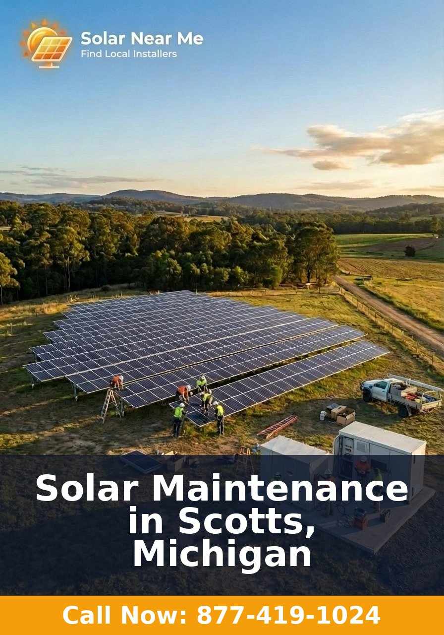 Solar Maintenance in Scotts, Michigan