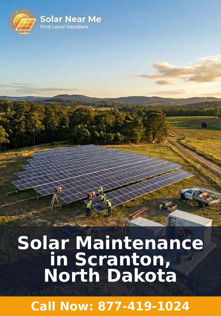 Solar Maintenance in Scranton, North Dakota