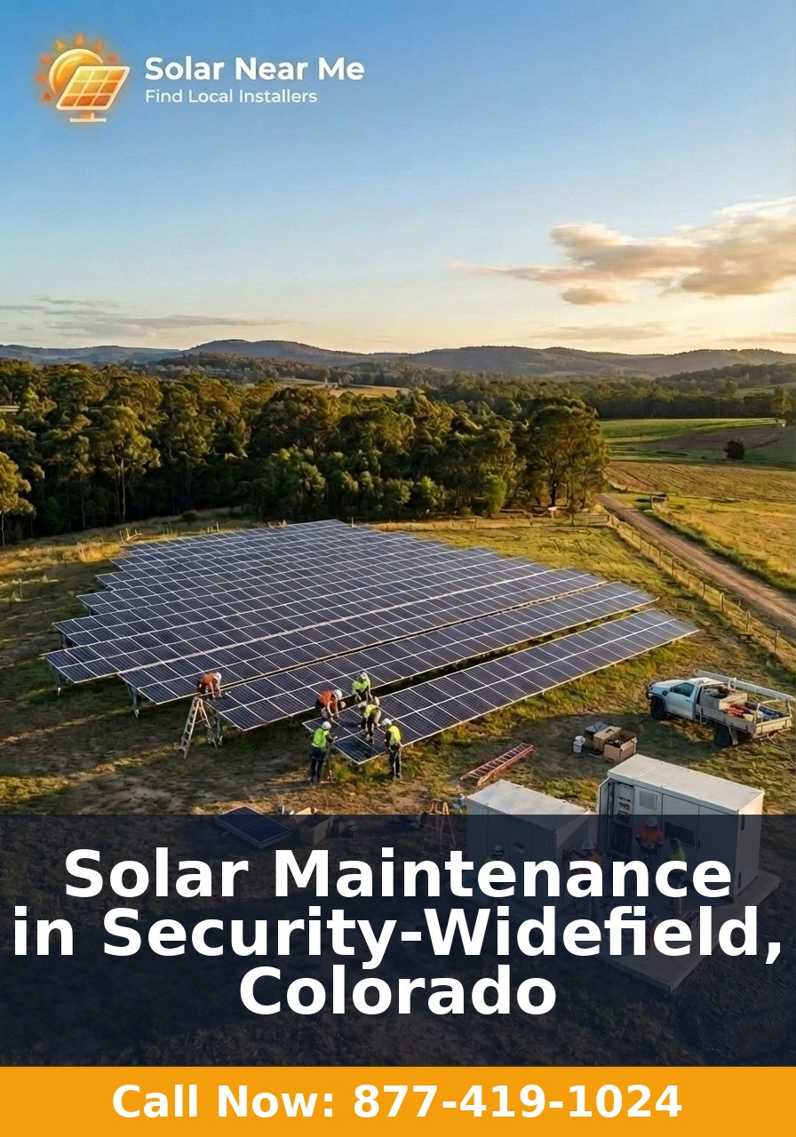 Solar Maintenance in Security-Widefield, Colorado