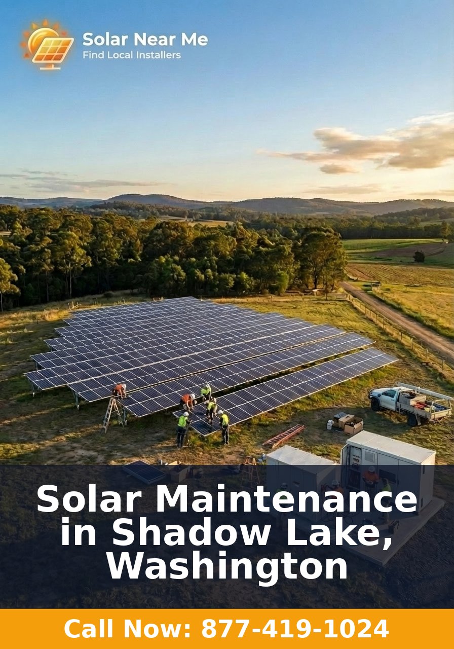 Solar Maintenance in Shadow Lake, Washington