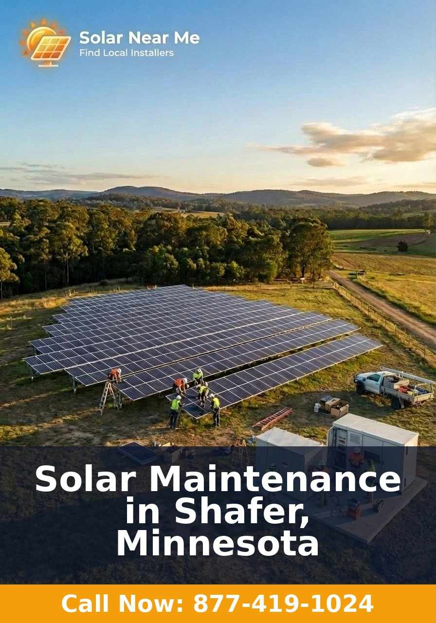 Solar Maintenance in Shafer, Minnesota