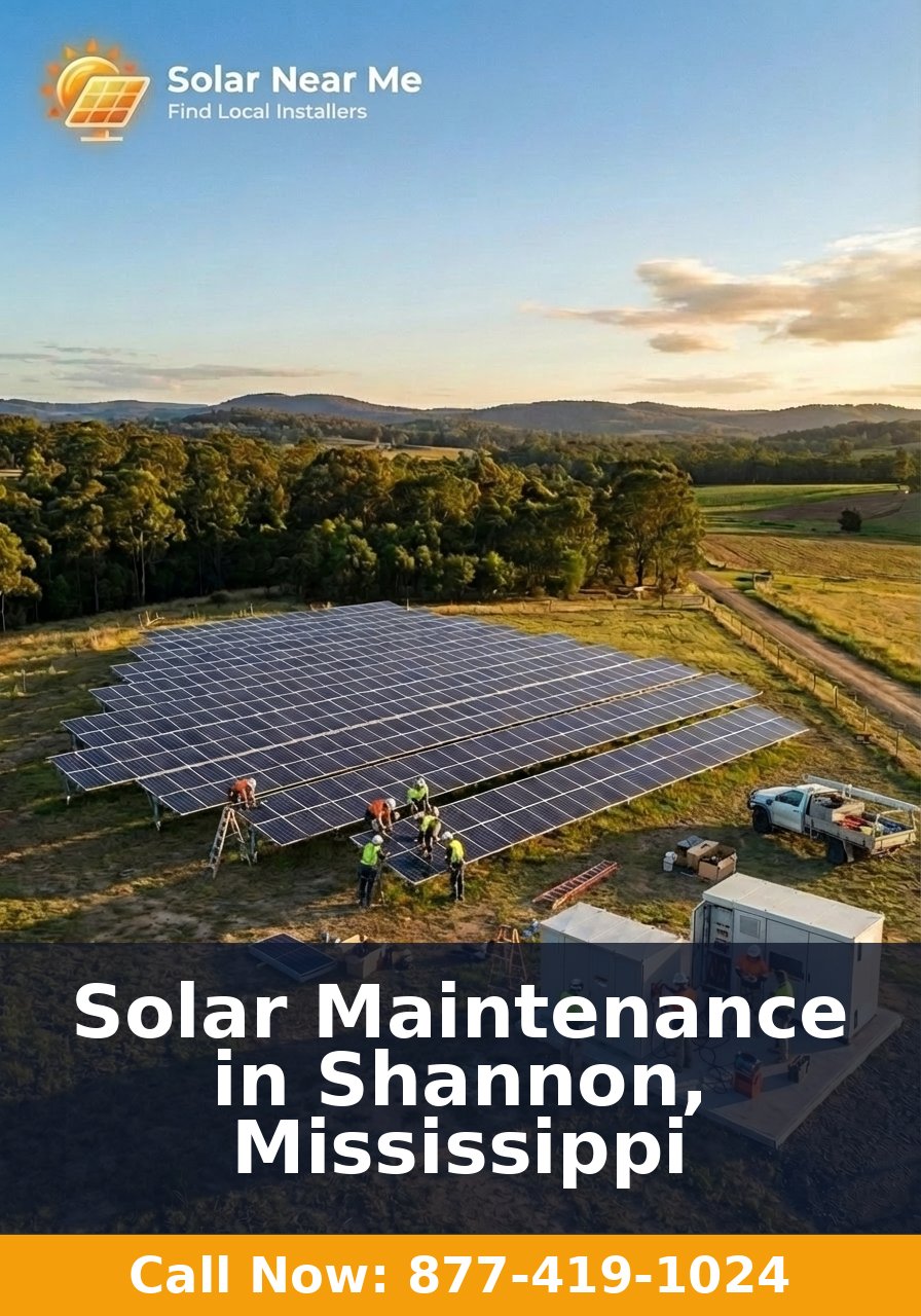 Solar Maintenance in Shannon, Mississippi