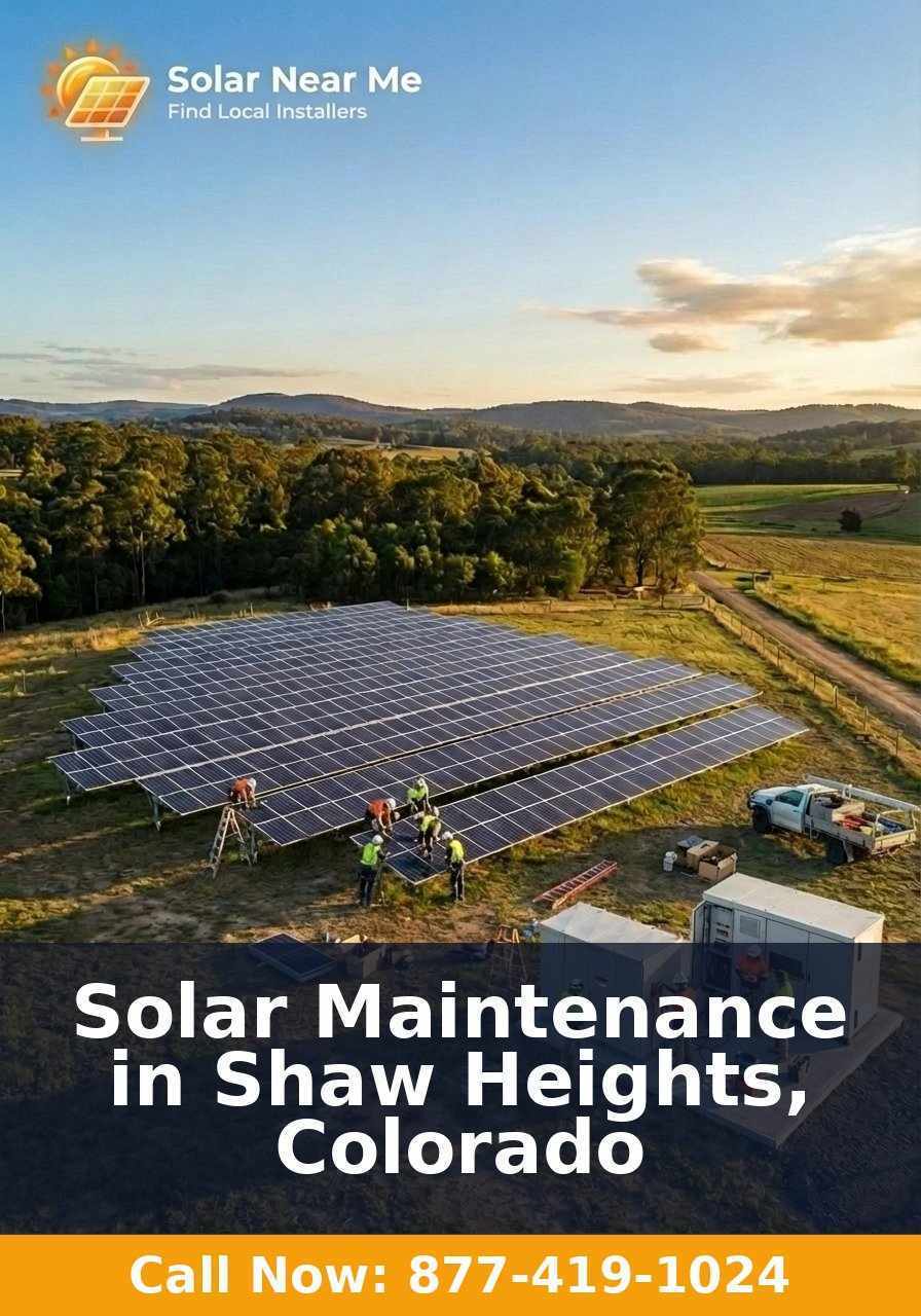 Solar Maintenance in Shaw Heights, Colorado