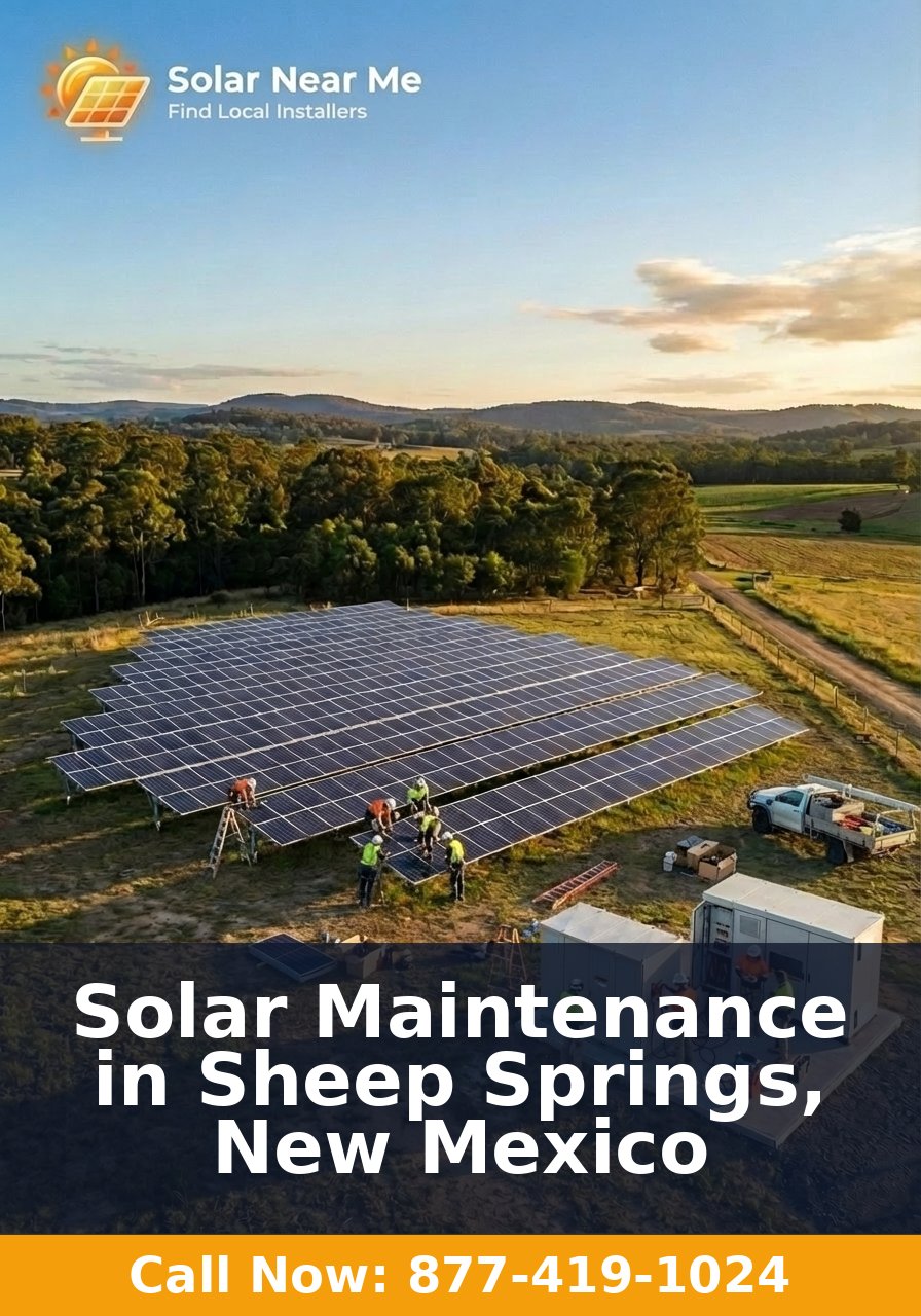 Solar Maintenance in Sheep Springs, New Mexico