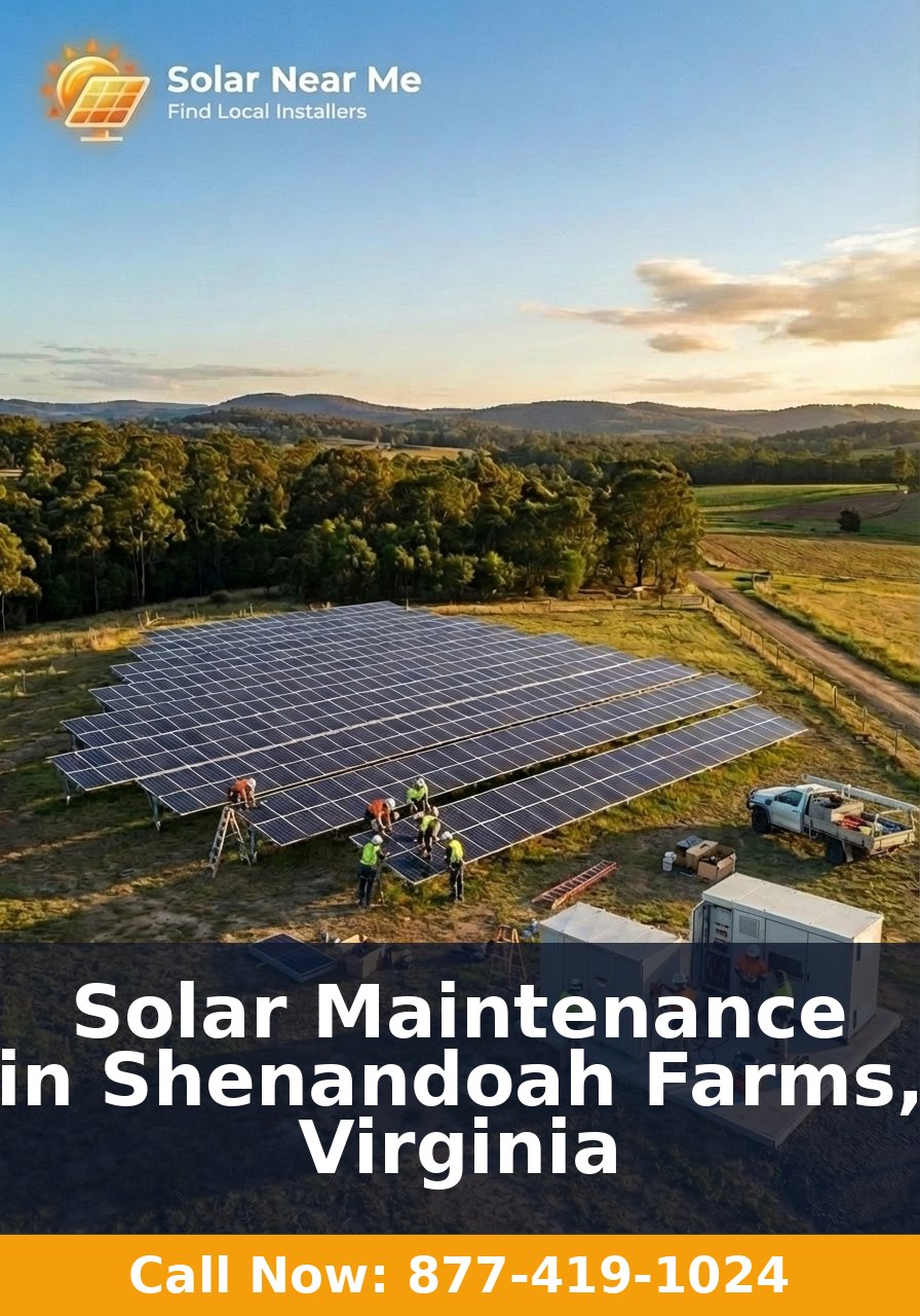 Solar Maintenance in Shenandoah Farms, Virginia