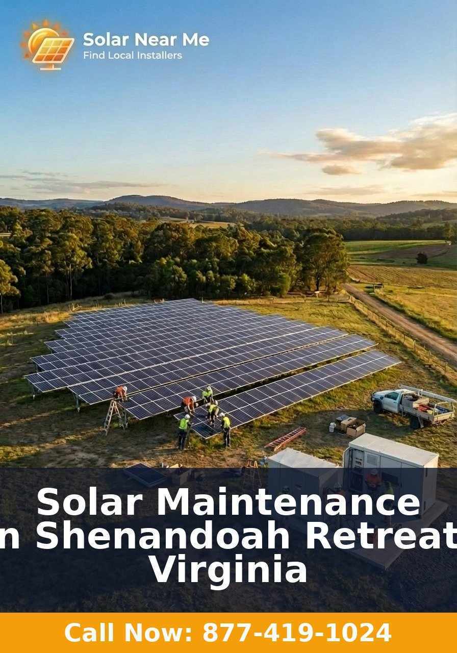 Solar Maintenance in Shenandoah Retreat, Virginia