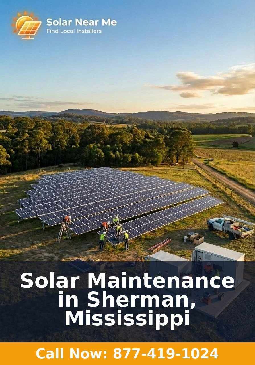 Solar Maintenance in Sherman, Mississippi