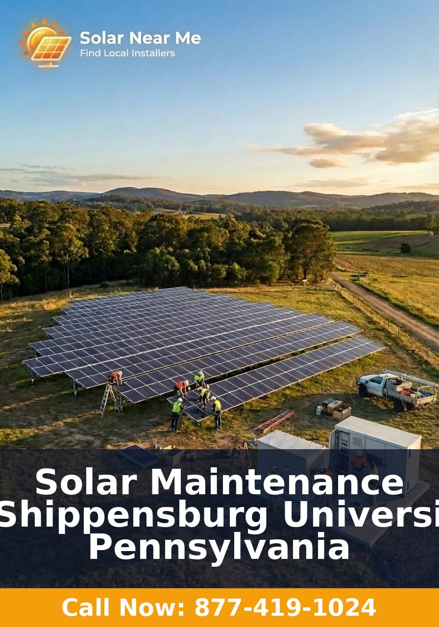 Solar Maintenance in Shippensburg University, Pennsylvania