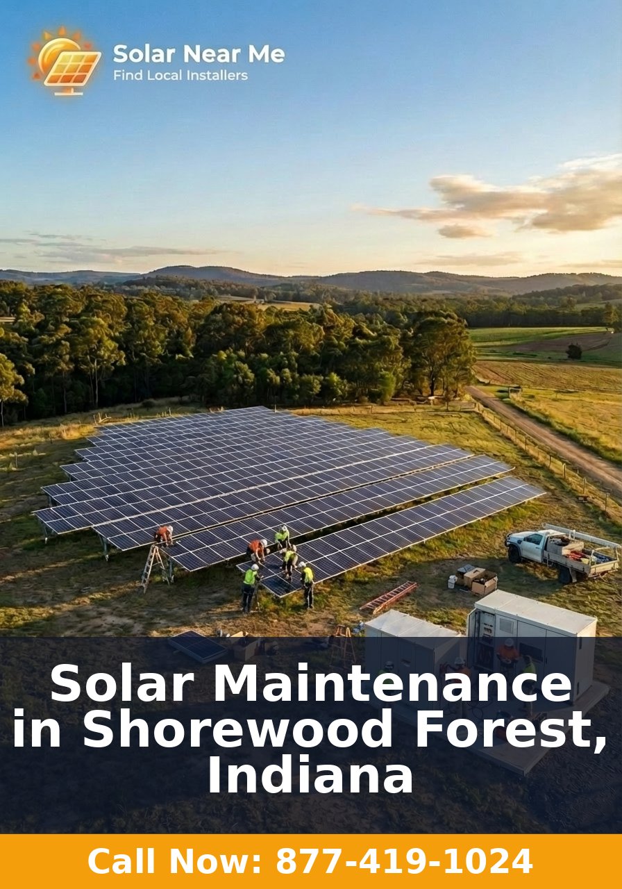 Solar Maintenance in Shorewood Forest, Indiana