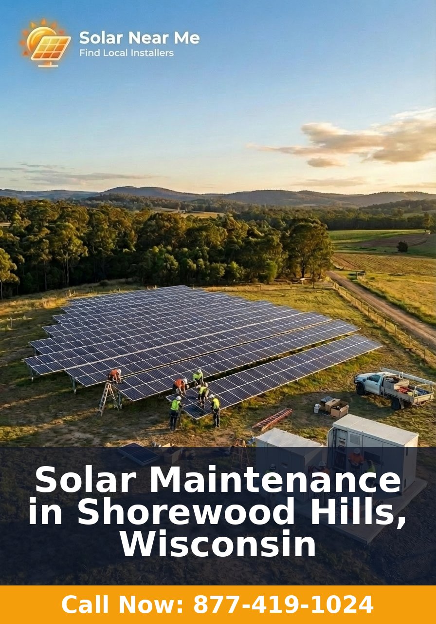 Solar Maintenance in Shorewood Hills, Wisconsin