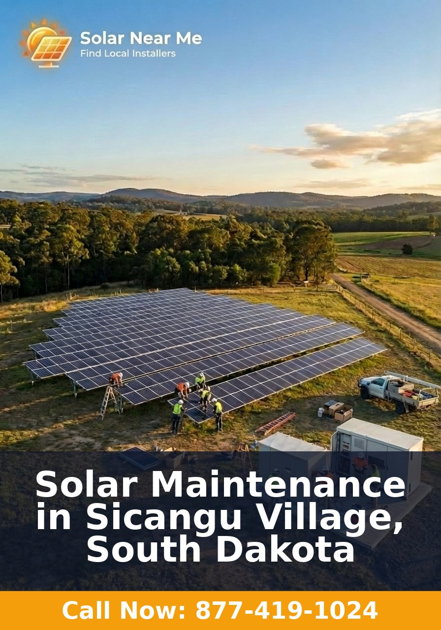 Solar Maintenance in Sicangu Village, South Dakota