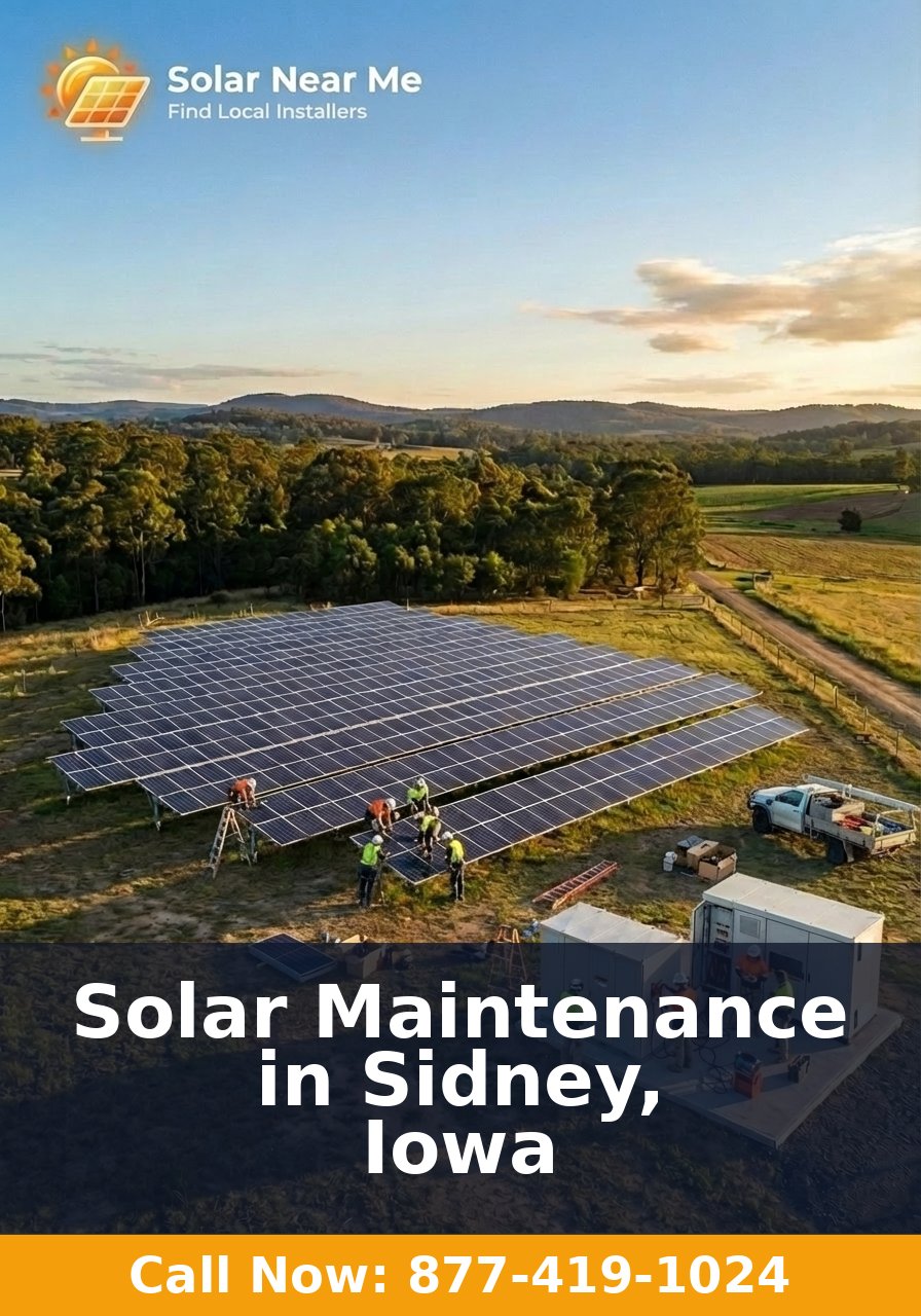Solar Maintenance in Sidney, Iowa
