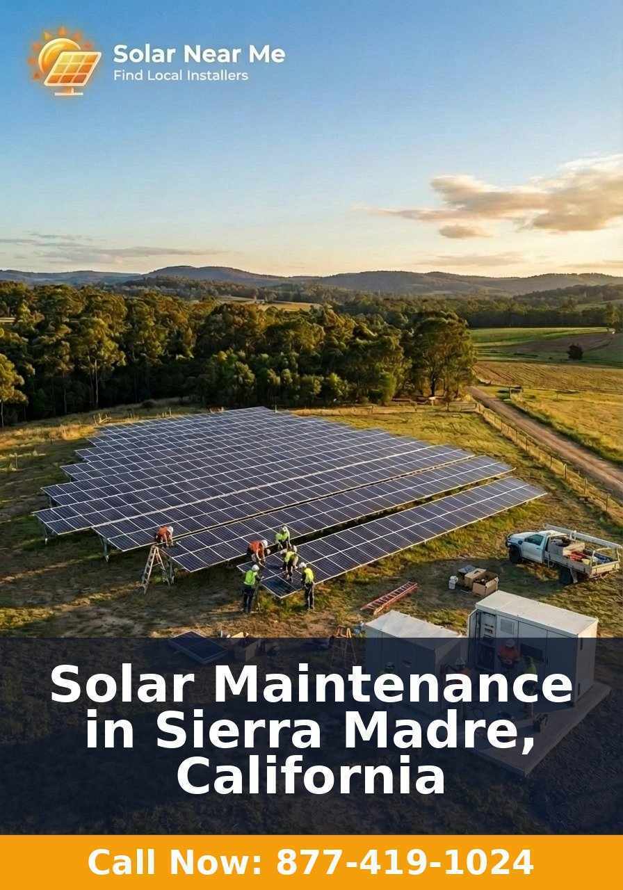 Solar Maintenance in Sierra Madre, California