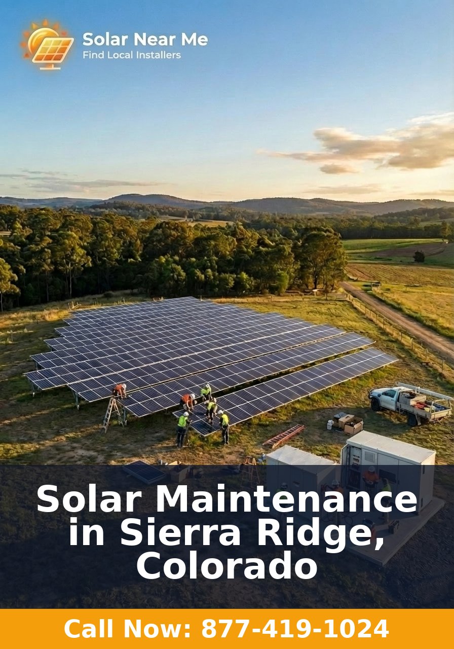 Solar Maintenance in Sierra Ridge, Colorado