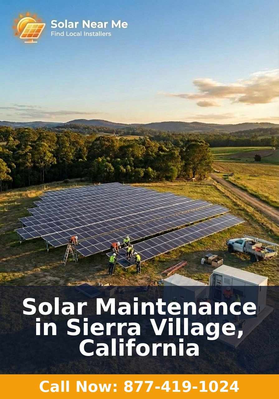 Solar Maintenance in Sierra Village, California