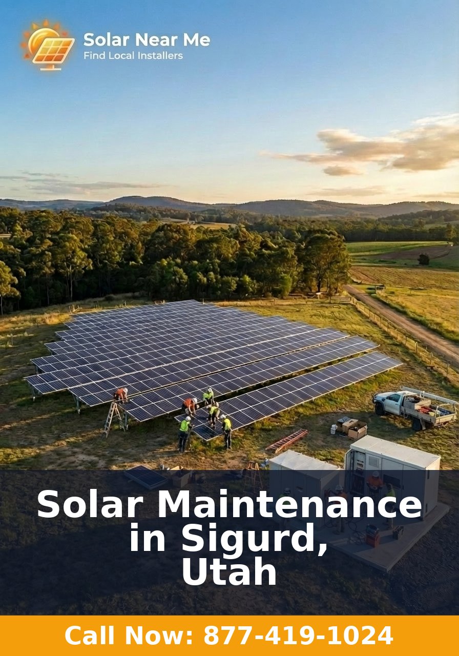 Solar Maintenance in Sigurd, Utah