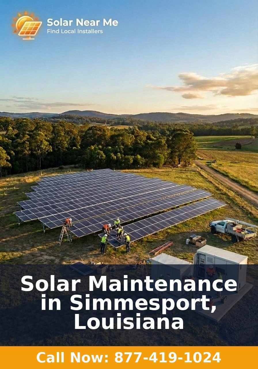 Solar Maintenance in Simmesport, Louisiana