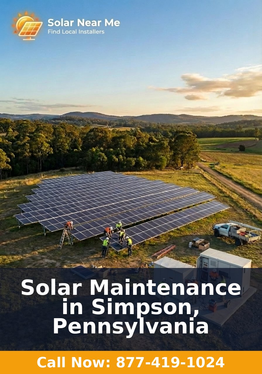 Solar Maintenance in Simpson, Pennsylvania