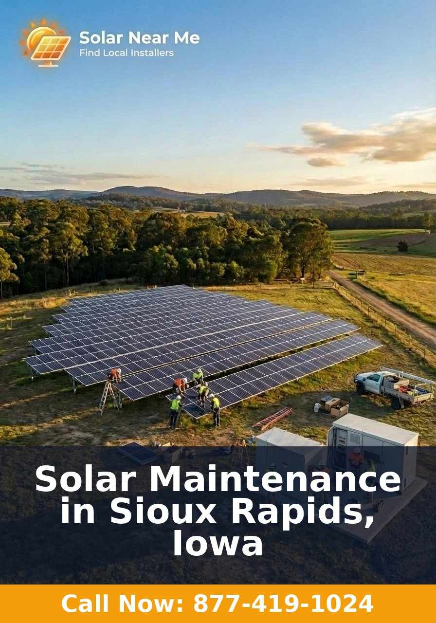 Solar Maintenance in Sioux Rapids, Iowa