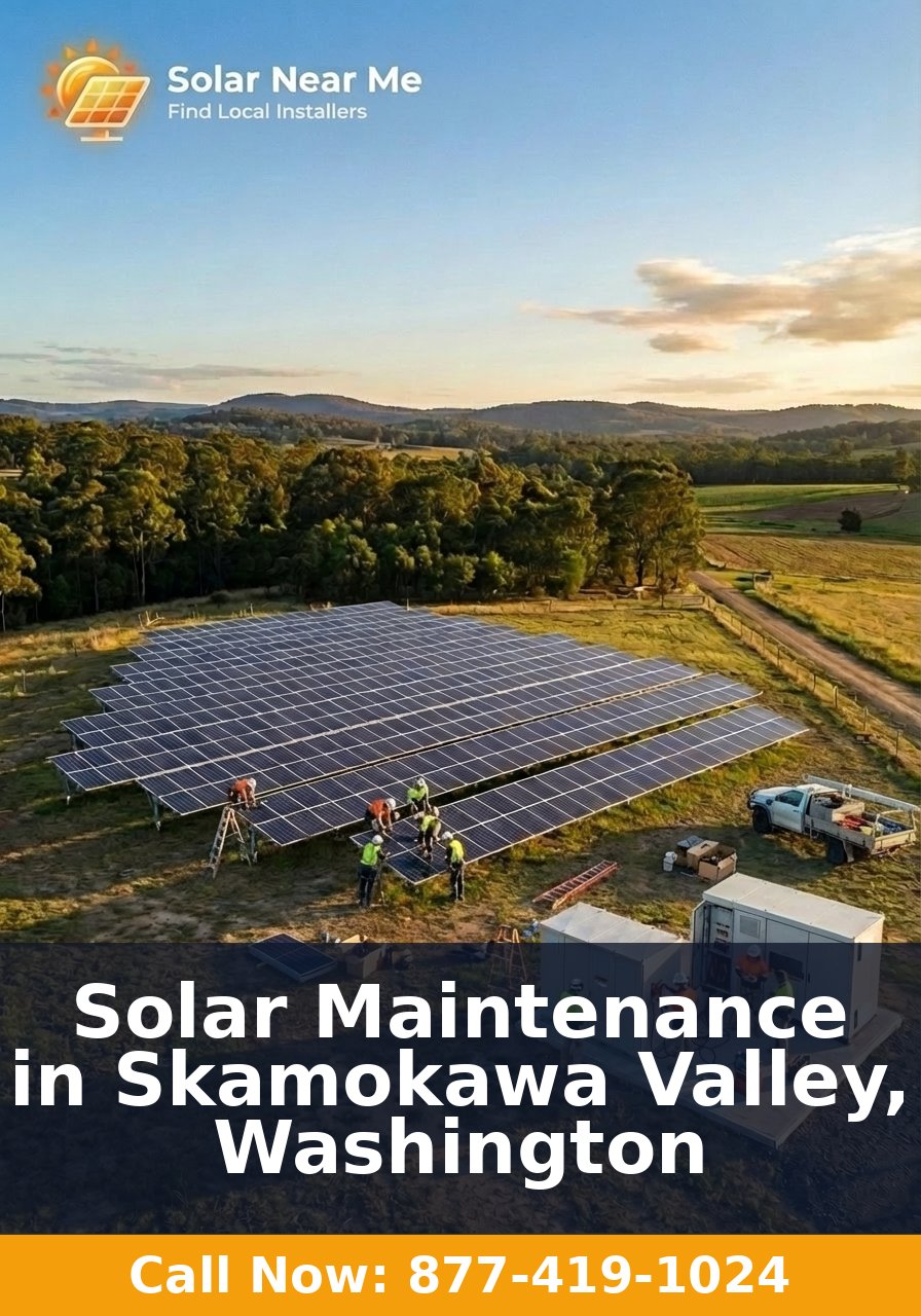 Solar Maintenance in Skamokawa Valley, Washington