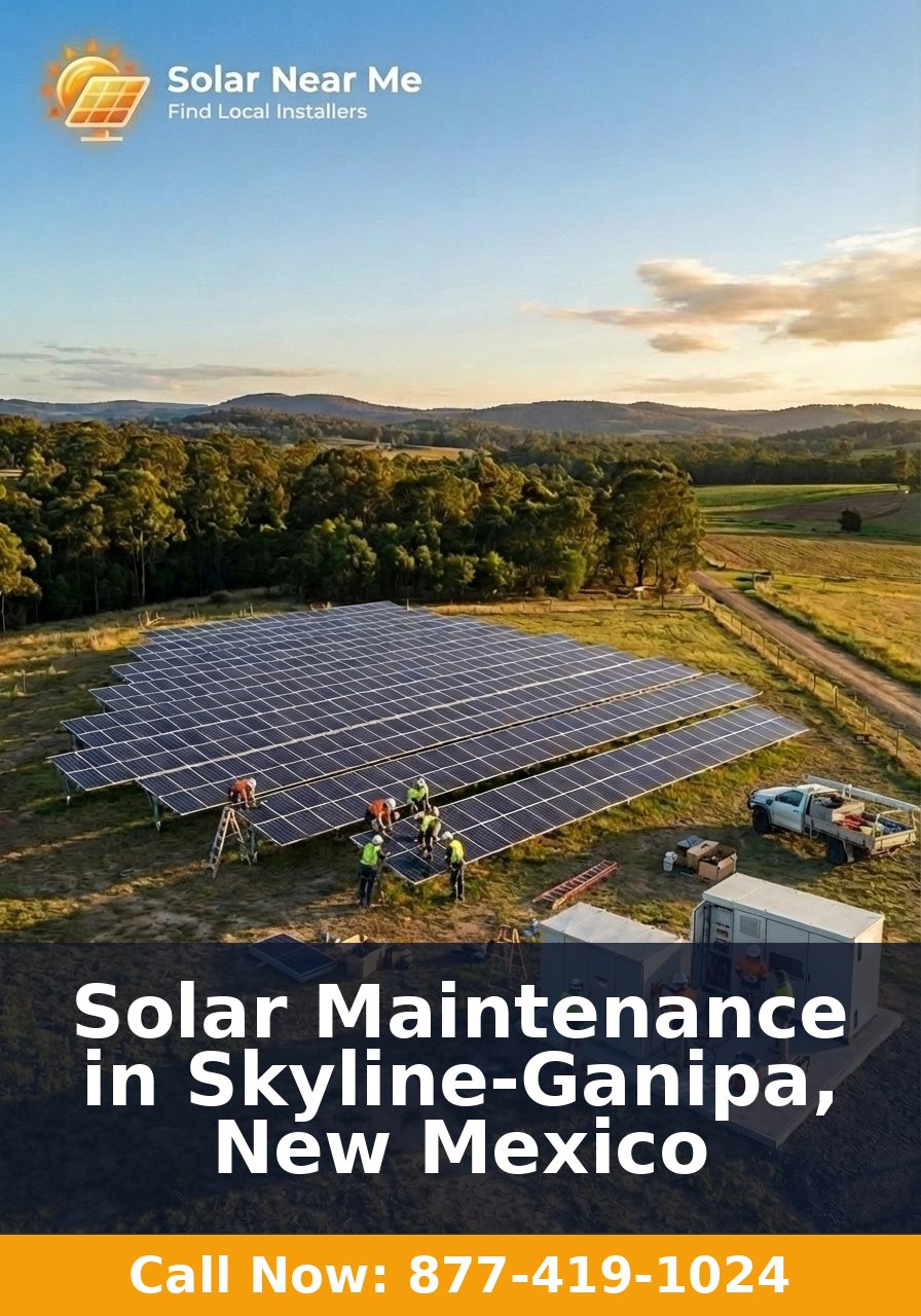 Solar Maintenance in Skyline-Ganipa, New Mexico