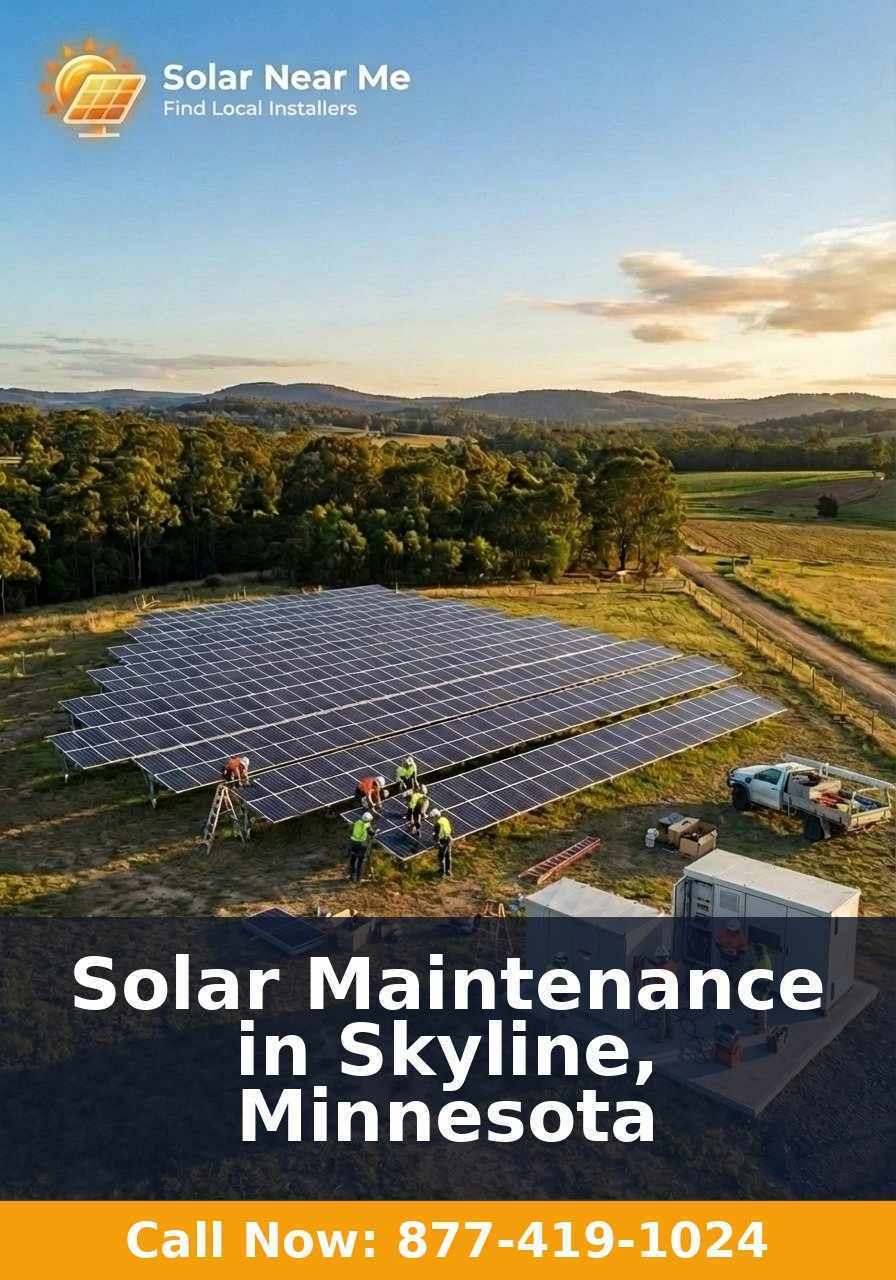 Solar Maintenance in Skyline, Minnesota
