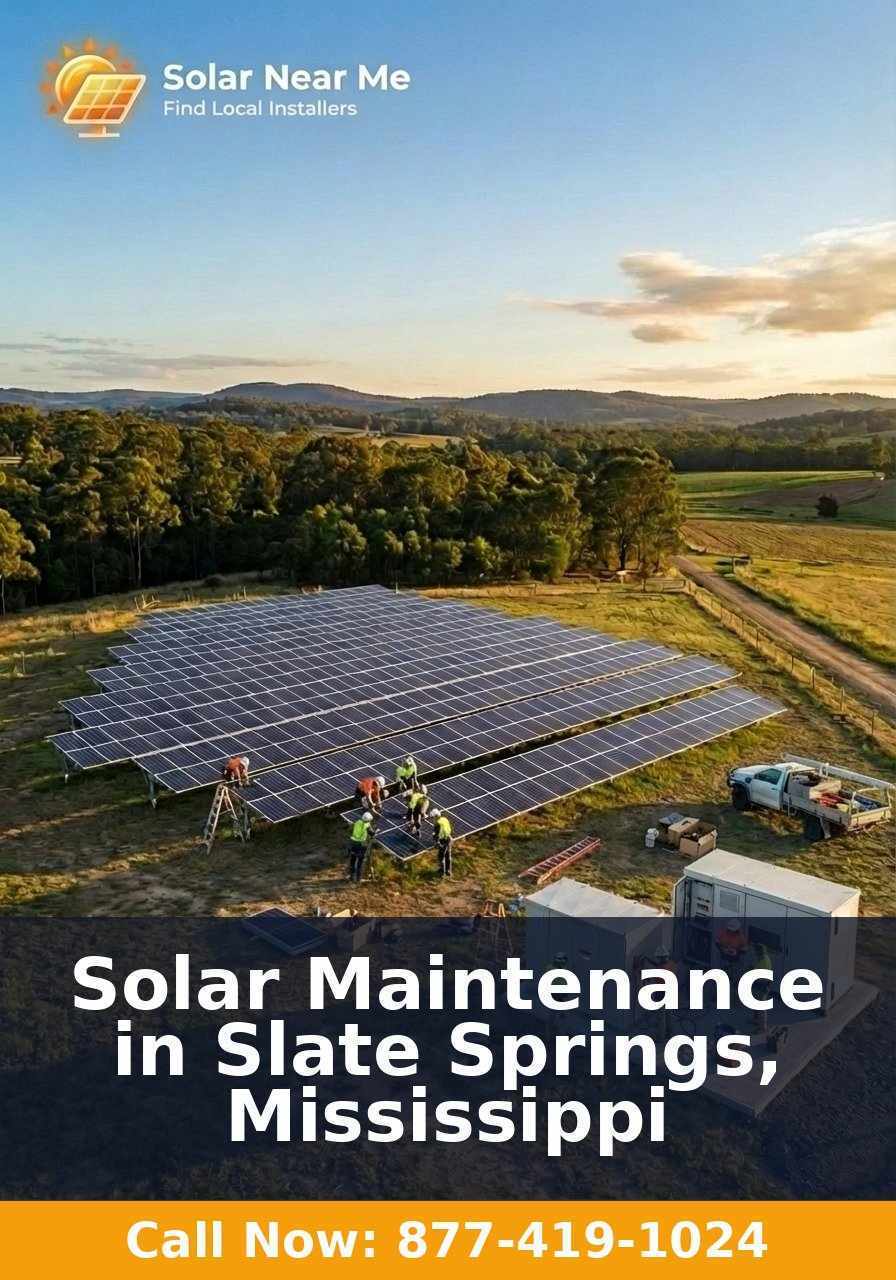 Solar Maintenance in Slate Springs, Mississippi