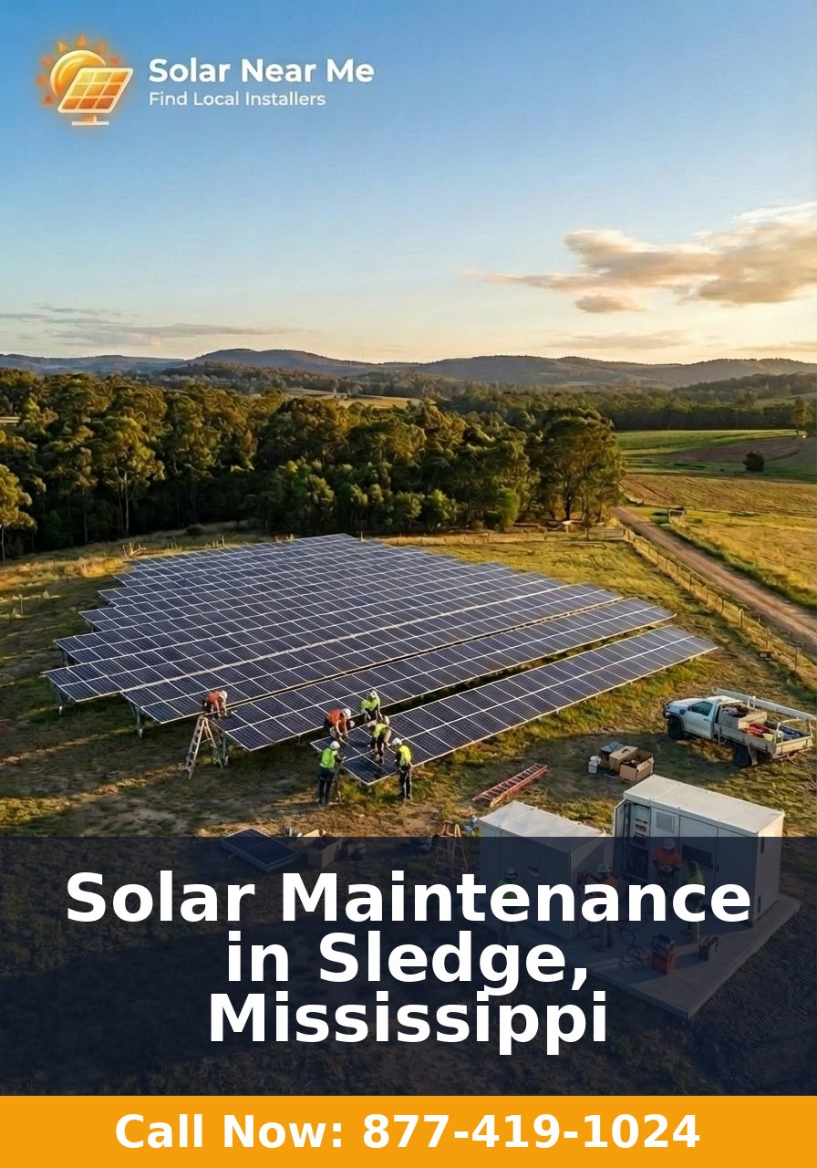 Solar Maintenance in Sledge, Mississippi