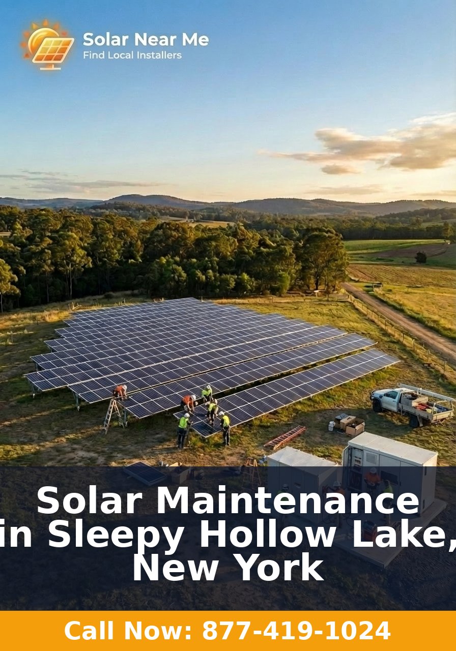Solar Maintenance in Sleepy Hollow Lake, New York