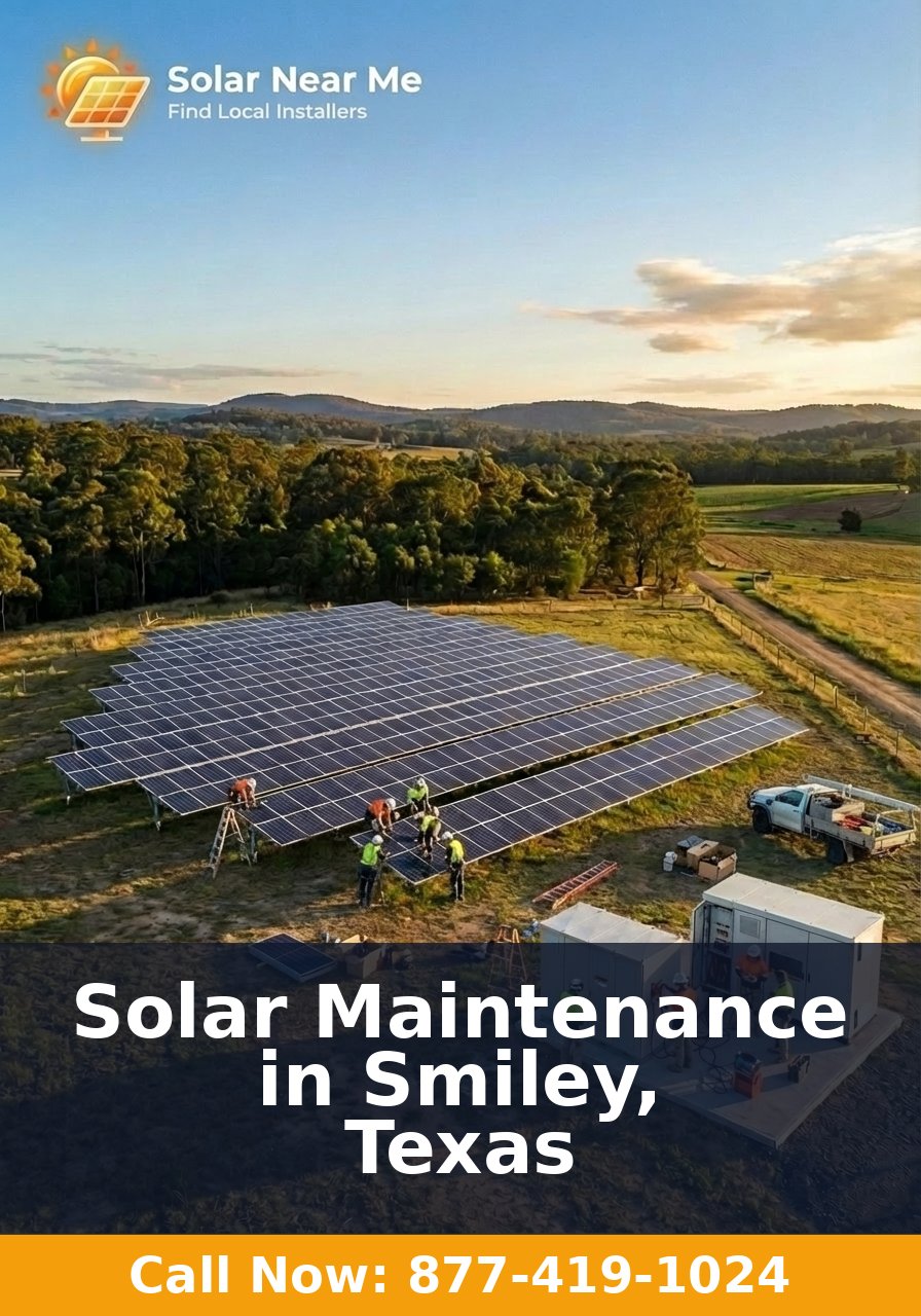 Solar Maintenance in Smiley, Texas