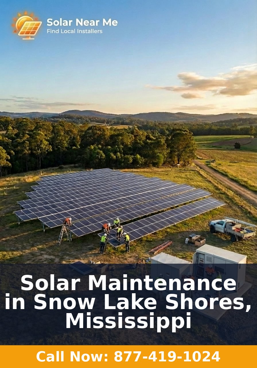 Solar Maintenance in Snow Lake Shores, Mississippi