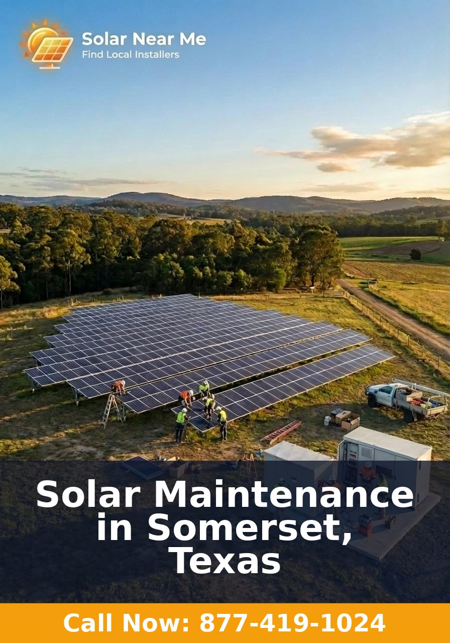 Solar Maintenance in Somerset, Texas