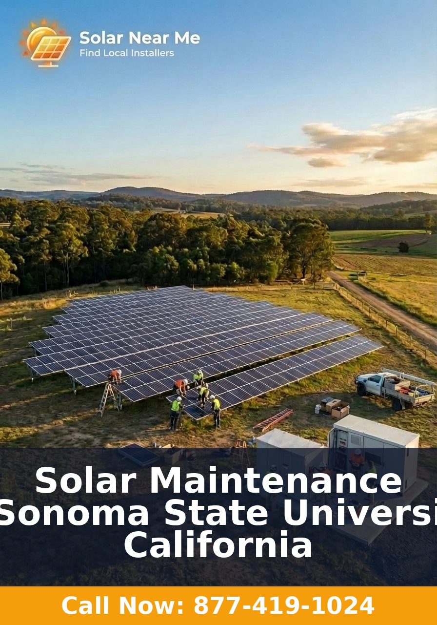 Solar Maintenance in Sonoma State University, California