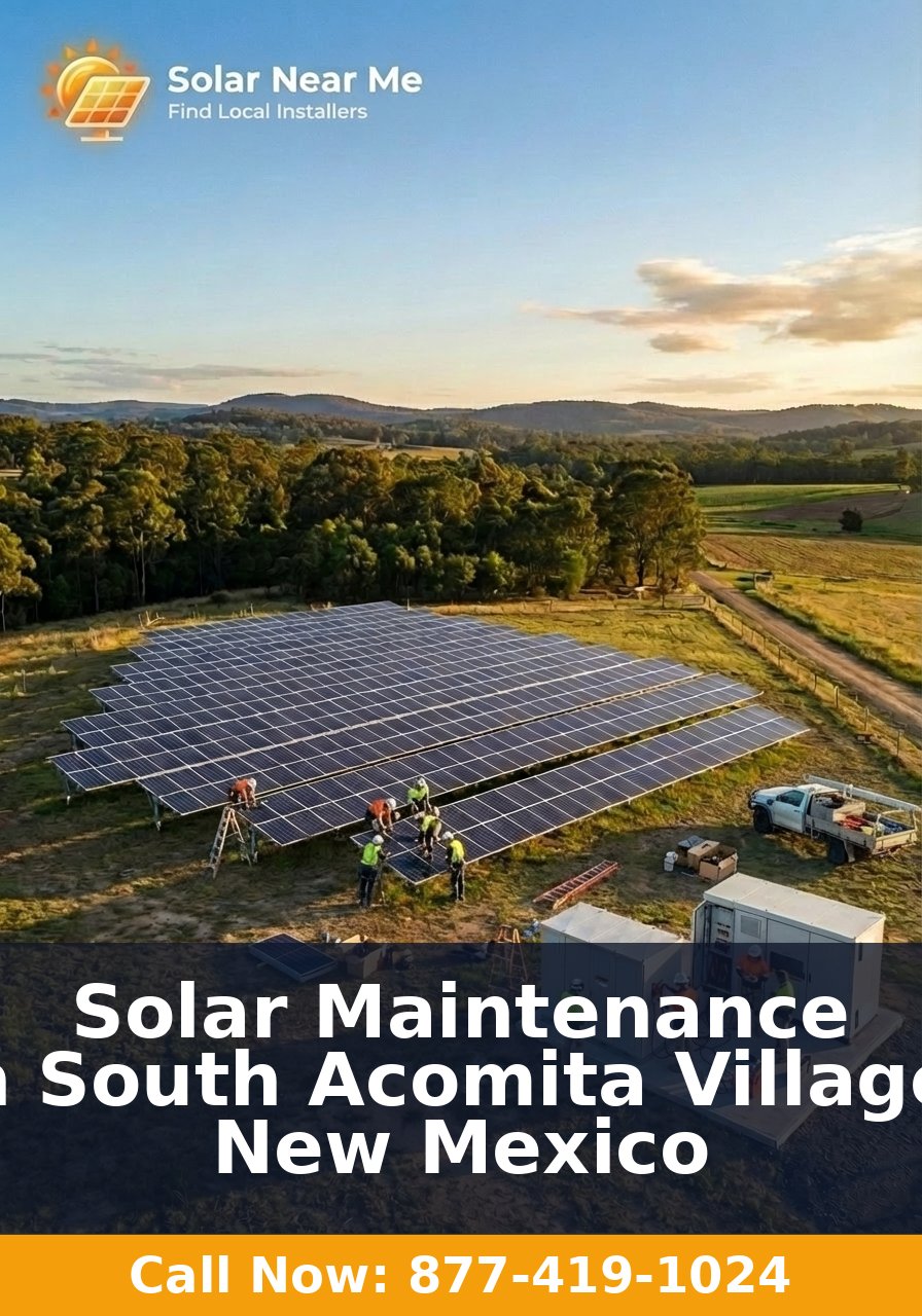 Solar Maintenance in South Acomita Village, New Mexico