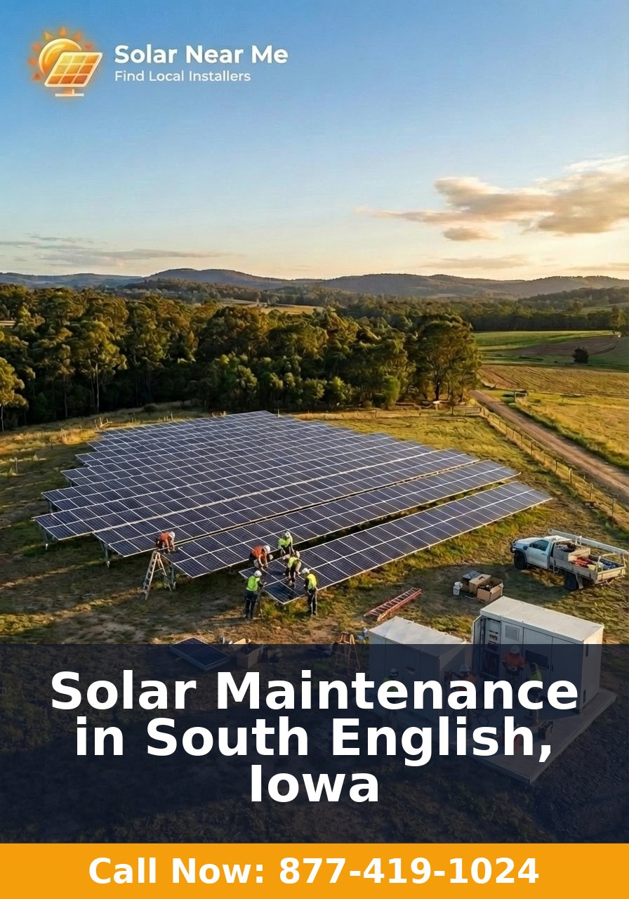 Solar Maintenance in South English, Iowa
