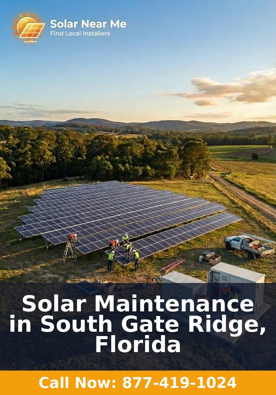 Solar Maintenance in South Gate Ridge, Florida