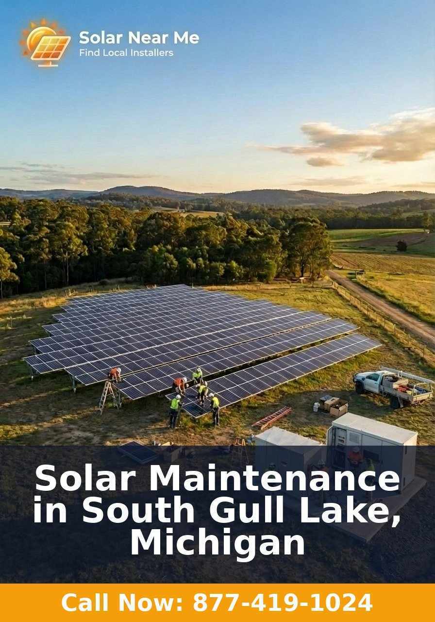 Solar Maintenance in South Gull Lake, Michigan