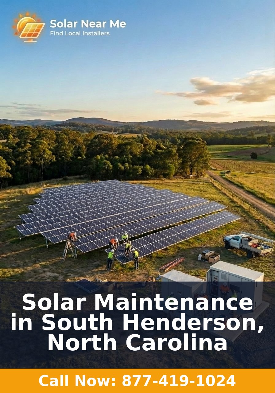 Solar Maintenance in South Henderson, North Carolina