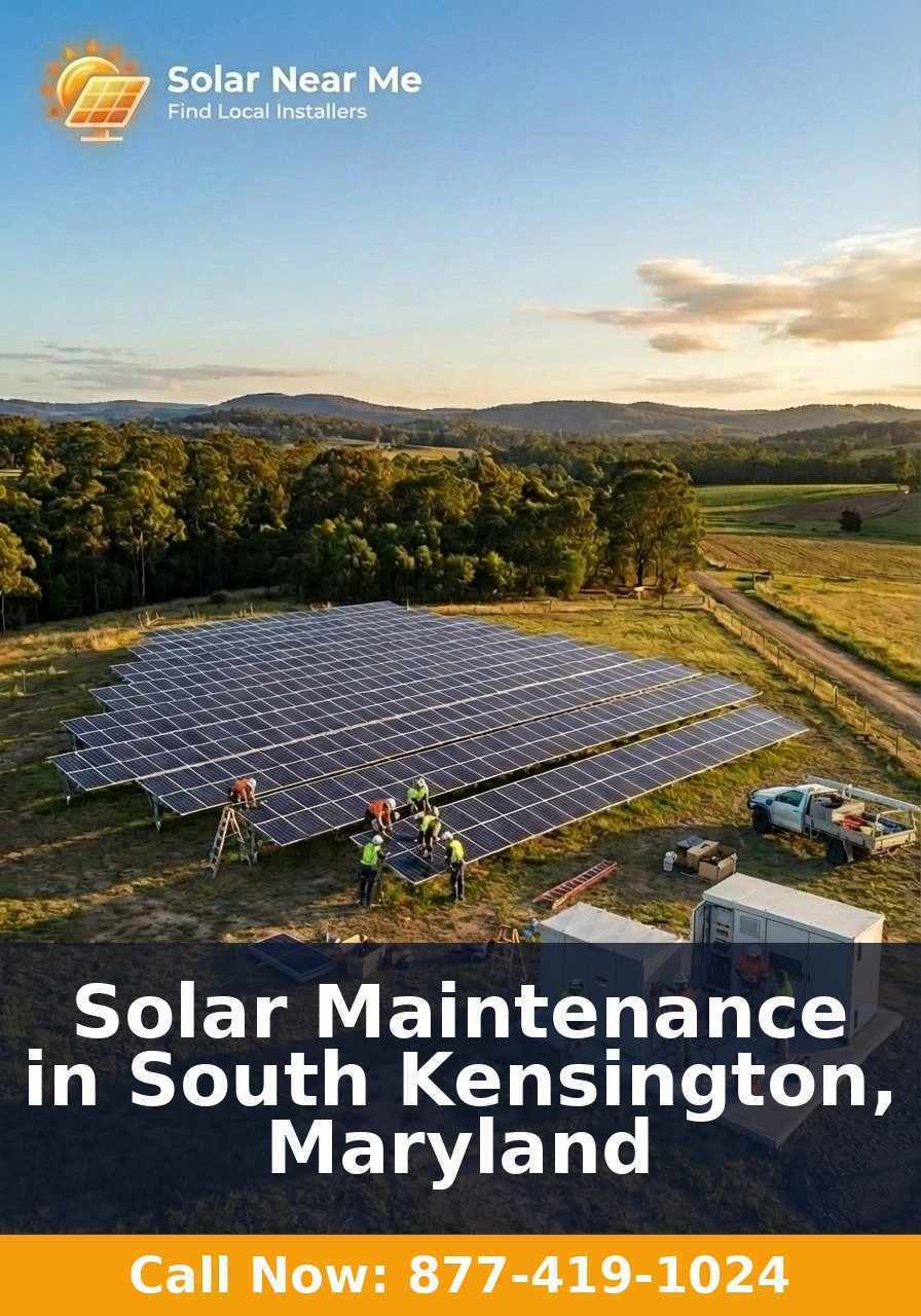 Solar Maintenance in South Kensington, Maryland